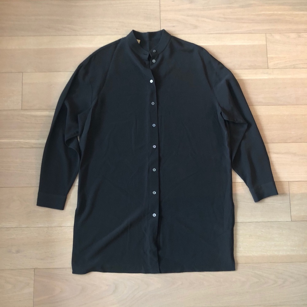 Michael Kors Collection Button Down Dress in Black